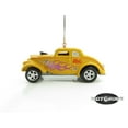 thumbnail image 3 of 1933 '33 Willys Gasser Yellow Flame Car Rare Christmas Tree Ornament Diecast, 3 of 5