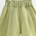 thumbnail image 4 of LIJCC Girls Ruffled Casual Shorts Summer Loose Casual Elastic Waist Wide Leg Bow Versatile Shorts, 4 of 7