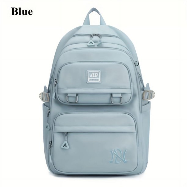 Mochila de gran capacidad para estudiantes, bolso de hombro doble de nailon, impermeable, informal, de viaje, a la moda, para Universidad