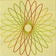 thumbnail image 1 of Ahgly Company Machine Washable Indoor Square Transitional Yellow Area Rugs, 5' Square, 1 of 7