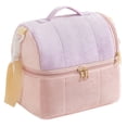 thumbnail image 1 of Bolsa de almuerzo con aislamiento térmico de dos pisos, bolsa grande para niños, niñas, hombres, mujeres, con correa ajustable, 1 of 6