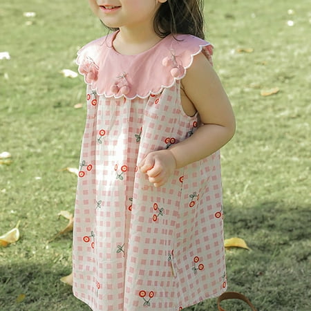 

Vedolay Summer Jumpsuit For Girl Girls Casual Zipper Back High Waist Jumpsuit Spaghetti Strap Sleeveless Romper Pink 6-12 Months