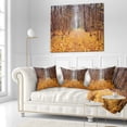 thumbnail image 3 of Designart Yellow Fallen Leaves in Morning - Landscape Photography Throw Pillow - 16x16, 3 of 5