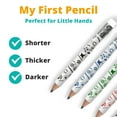 thumbnail image 4 of Channie's My First Pencil Colorful White 2B Graphite Pre-Sharpened Pencils with Pencil Sharpener, White, 10 Count, 2 Pack, 4 of 7