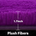 thumbnail image 3 of Homore Cute Fluffy Velvet Carpet Soft Washable Area Rugs for Bedroom/ Living Room Decoration,3'x5',Dark Fuchsia, 3 of 7