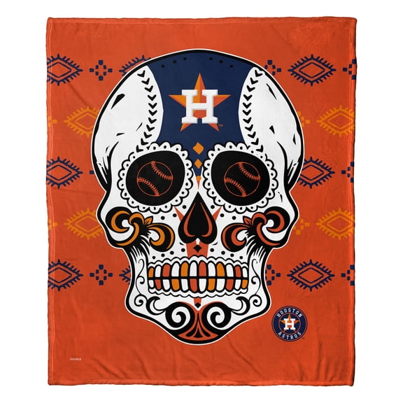 The Northwest Group Houston Astros 50" x 60" Candy Skull Silk Touch Throw Blanket