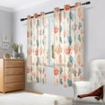 thumbnail image 7 of Colorful Sea Corals Sheer Curtains 2 Panels Set Grommet Drapes for Bedroom Living Room 42" W x 63" L, 7 of 7