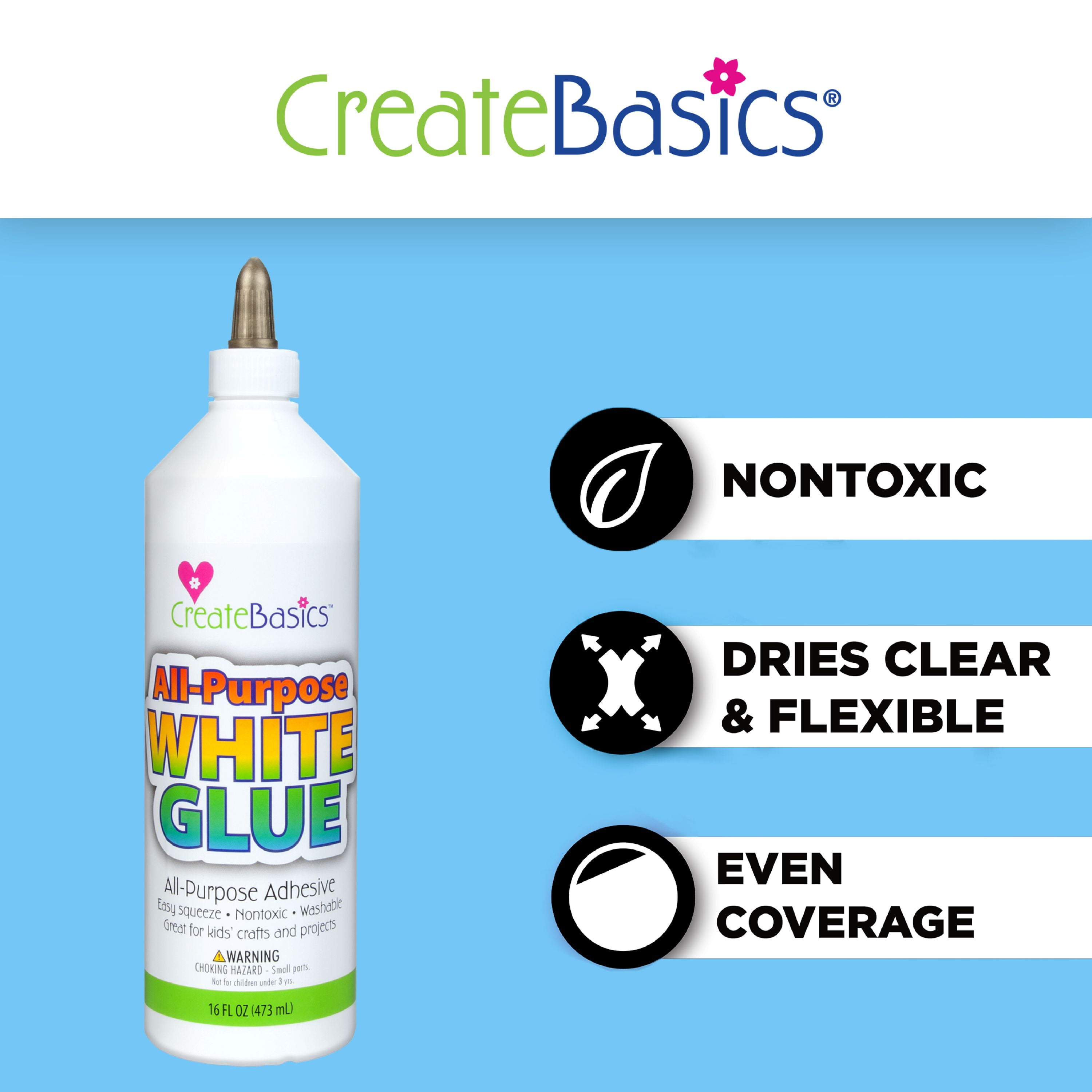Create Basics Colle Tout Usage Épaisse, 4 oz (118 mL), Idéale pour Loisirs Créatifs, Salles de Classe et Activités de Groupe