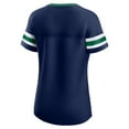 thumbnail image 3 of Women's Fanatics  Navy Notre Dame Fighting Irish Iconic Athena Lace-Up T-Shirt, 3 of 3