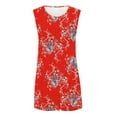thumbnail image 4 of Fankiway Robe Imprimée pour Femmes Mode Décontractée Sans Manches Robe d'Été pour Femmes Liquidation Robes pour Femmes Grande Taille Liquidation, 4 of 5