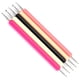 thumbnail image 4 of 5 uds pluma punteadora varilla acrílica 2 cabezas redondas hendidura punta para decoración de uñas pintura de puntos herramienta ranurada DIY, 4 of 8