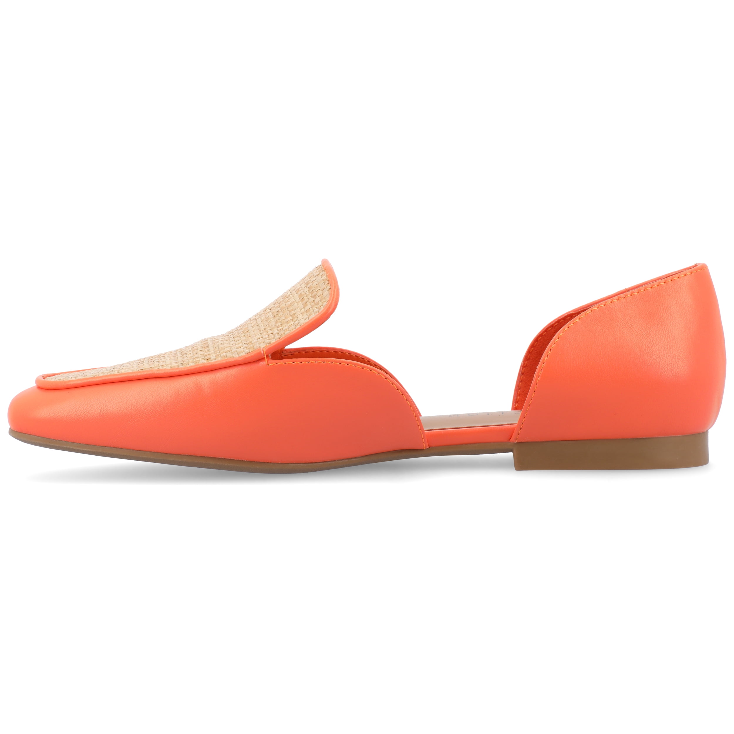 Journee Womens Kennza Soft Faux Leather Slip On Flats