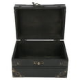 thumbnail image 1 of Vintage Wooden Jewelry Storage Box, Handmade Wooden Treasure Chest Case Trinket Box  For Table Top, 1 of 8