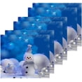 thumbnail image 3 of SKYSONIC Christmas Snowman Cotton Washcloths Set of 4, Highly Absorbent Soft Fingertip Towel for Bathroom, Gym, Hotel and Spa, 12 x 12 Inch, 3 of 7