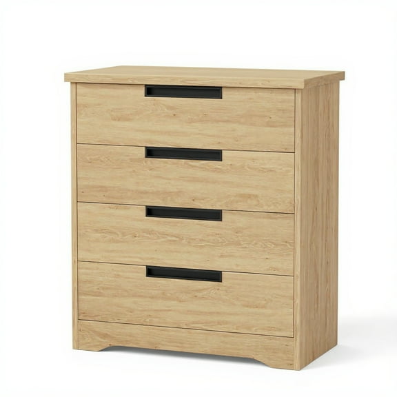 Garvee Chest of Drawers with 4 Drawers, 30.3 x 15.4 x 36.1",  Natural