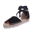 thumbnail image 3 of Juebong Sandals clearance Women's Platform Espadrilles Casual Ankle Strap Wedge Sandals, Comfortable Dressy Summer Shoes, 3 of 5