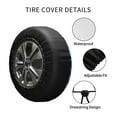 thumbnail image 4 of Kdxio Blue Kyanite for Tire Cover Wheel Protectors Tyre Covers Weatherproof Wheel Covers Universal Fit for Trailer Rv SUV Truck Camper Travel Trailers 14 inch, 4 of 8