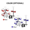 thumbnail image 3 of Jazz Drum Set Jazz Drum Kit with Stool 7 Drums Musical Percussion Instruments for Beginner Holiday Gifts Thickened PVC Drumhead Easy Installation, 3 of 7