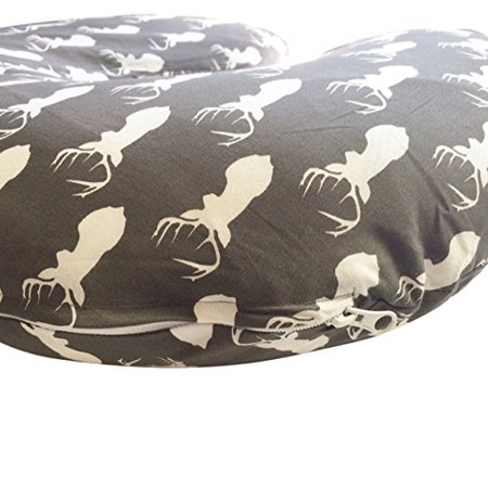 DANHA Jersey Fabric Nursing Pillow Cover | Deer Slipcover | Best for Breastfeeding Moms | Soft Fabric Fits Snug On Nursing Pillows to Aid Mothers While Breast Feeding | Great Baby Shower (Best Baby Pillow 2019)