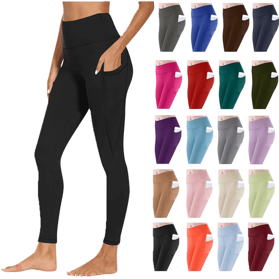 Yoga Pants for Women Women Workout Out Pocket Leggings Fitness Sports Running Yoga Athletic Pants