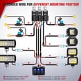 thumbnail image 3 of Kit de arnés de cableado para barra de luces LED Nilight 16AWG 12V de 3 interruptores, 3 of 9