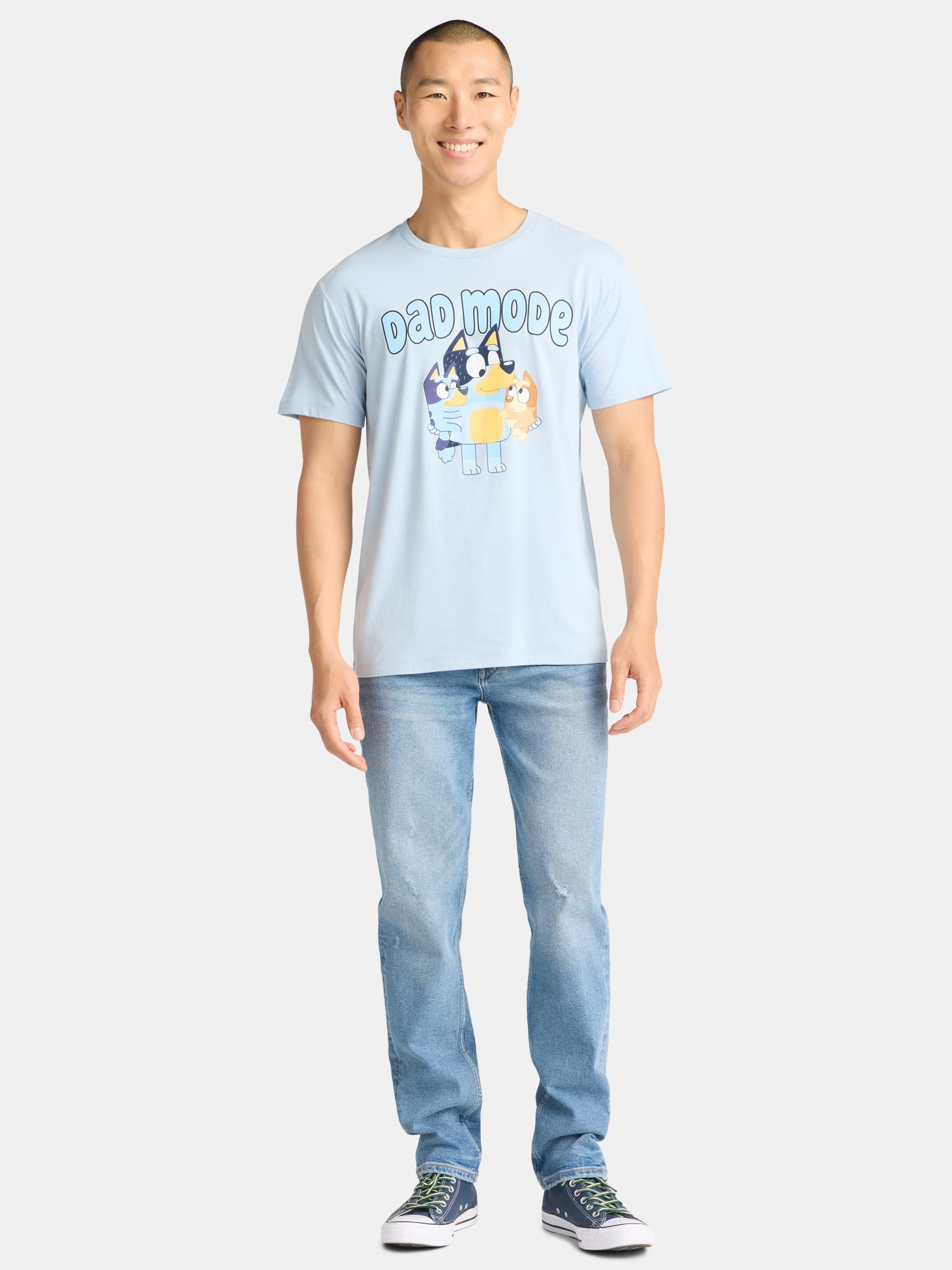 Bluey Father's Day, Men's & Big Men's Graphic Tee, Sizes XS-5XL