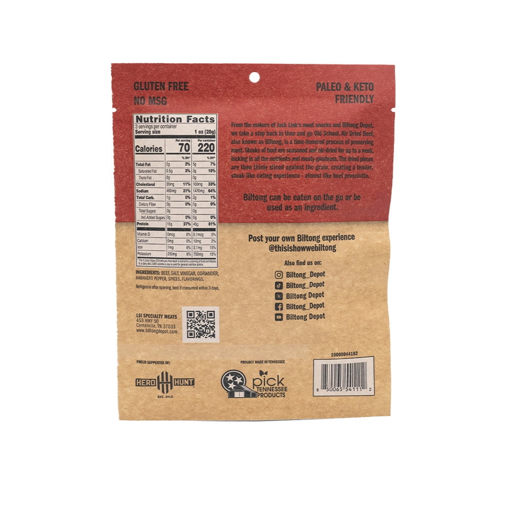 Biltong Depot Ultimate Carnivore Variety Pack (3oz, pack of 7): High Protein Snacks, No Sugar, Natural Dried Beef Jerky & Beef sticks