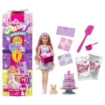 Barbie Party Unboxed Pet Birthday Series Doll & Accessories with 10 Surprises (Styles May Vary)