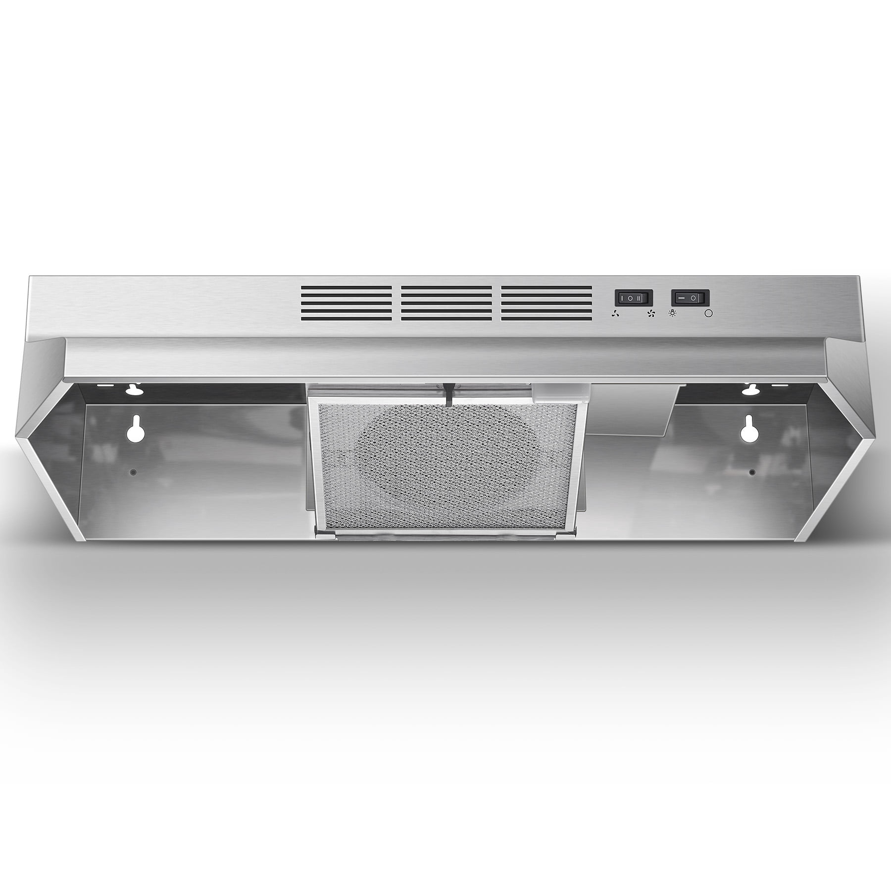 JOEAONZ 30 inch 400 CFM Under Cabinet Range Hood, Brushed Stainless Steel