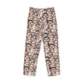 thumbnail image 5 of Balery Brown Sloth print Men's Pajama Pants,Ultra Lightweight Pjs,Lounge Pant-X-Large, 5 of 9