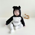thumbnail image 3 of Godderr Newborn Baby Hoodie Jumpsuit Coat Autumn Infant Rompers Toddler Clothing Romper, 3 of 6