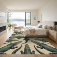 thumbnail image 3 of ODIKA 4'x6' Machine Washable Non-Slip Area Rug, Graphic Olive Green High Traffic Rug, Green, 1163428, 3 of 7