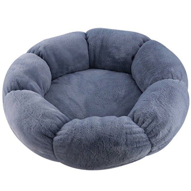 Lit pour Animaux Rond Chaud Antidérapant Doux Lit de Sommeil pour Chat Coussin pour Chiot Lit Nid pour Chat