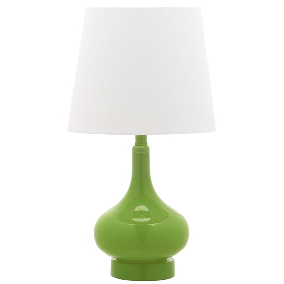 Safavieh Kids Amy 17.5" Traditional Green Table Lamp with Off-White Shades