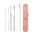 thumbnail image 2 of Xihbxyly Kit de Limpieza de Oídos, Herramientas Portátiles de Acero Inoxidable para La Eliminación de Cerumen, Diseño Seguro de Punta Helicoidal, Fácil de Limpiar y Usar, Ideal para Viajes Familiares, 2 of 7