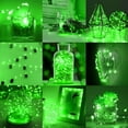 thumbnail image 2 of xianyou-Green LED Fairy Lights - 12pack, Battery Operated Mini String Lights, 7FT 20LED Silver Wire Fairy Lights Mini Firefly Starry String Lights Waterproof Twinkle Lights for Wedding Christmas Deco, 2 of 4