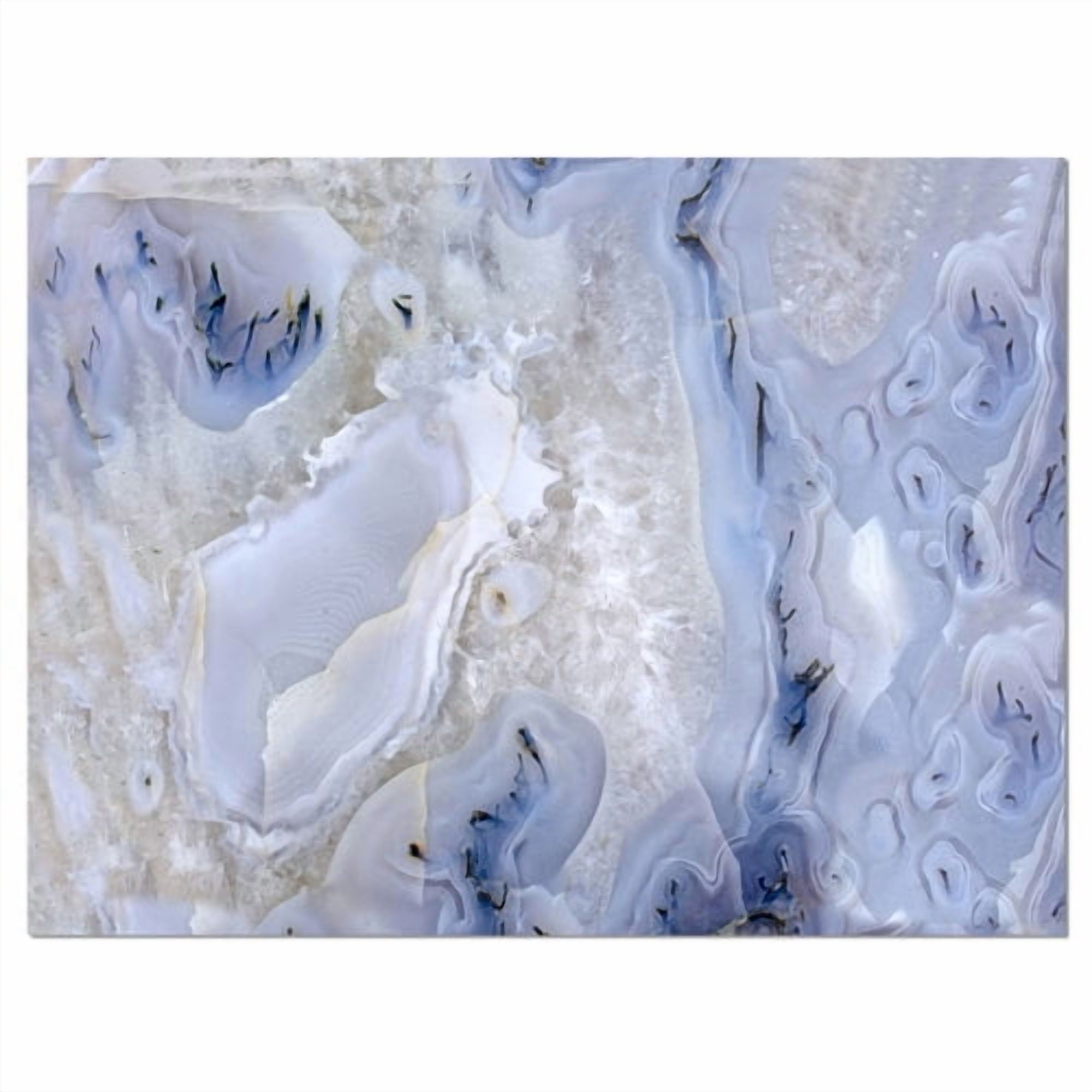 Designart 'Agate Stone Background ' Abstract Canvas Wall Art Print
