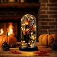 thumbnail image 6 of Halloween Decorations Indoor Spooky Glass Cloche with Base Warm String Lights for Table Party Decor and Halloween Home Decor, 6 of 7