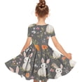 thumbnail image 4 of hengsof Girls Easter Print Ballet Practice Dress, Short Sleeve Round Neck Leotard Tutu for Dance Class Recital Costume,Kids Ages 4 to 14 Years, 4 of 5