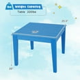 thumbnail image 2 of Canddidliike 25.5 Inch Square Kids Activity Play Table-Blue, Kids Table for Arts & Crafts, Snack Time, Homeschooling, Homework, 2 of 5