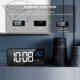 thumbnail image 4 of ZHAOCHENG HOMVILLADespertador Digital con Gran Pantalla LED de Temperatura, Despertador de Espejo Portátil con Doble Alarma, Tiempo de repetición, Regulador de Brillo, Ajustable en 4 Niveles, 13 Músic, 4 of 5