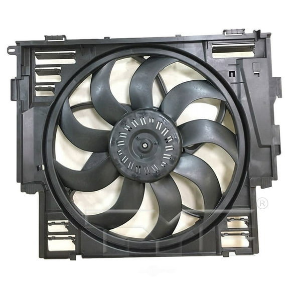 TYC 624460 Dual Radiator And Condenser Fan Assembly Fits select: 2012-2016 BMW 528