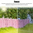 thumbnail image 6 of "Artificial Hedges, Artificial Leaf Garden Fence,Artificial Ivy With Flower, Green Plastic Leaf Hedge Roll, Trellis Fence Panels Waterproof Wall Fence For Wedding Garden Yard", 6 of 9