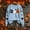 Light Blue, variant on Floleo Womens Halloween Boo Ghost Pumpkin Print Sweatshirt Crew Neck Long Sleeve Casual Pullover Top with Sleeve Graphic for Fall Festival Party Daily Wear