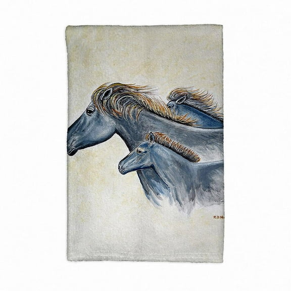 Betsy Drake Interiors Wild Horses Kitchen Towel