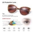 thumbnail image 4 of OuShiun Retro Vintage Cat Eye Sunglasses Women Driving Sun Glasses Anti Glare UV400 Protection Classic Round Sunglass, 4 of 7