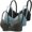 Sky Blue(3pc), variant on Gymayou Women Floral Lace Soft Underwire Adjustment Bra Moderate Push Up Lift Bust Shaping Bra Side Support Gather Comfort Bra Adjustable Strap Beige(3pc) 36