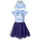 thumbnail image 1 of Vestido Bluey para niñas pequeñas Cosplay Manga corta Azul 3T, 1 of 8