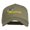 Olive, variant on USA State Tennessee Flowers Iris Embroidered Organic Cotton Cap - Black OSFM