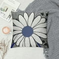 thumbnail image 2 of Nawypu Navy Blue White Daisy Pillow Covers Spring Summer Grey Colored Decorative Throw Pillows Outdoor Modern Art Flower Pillowcase Square Cushion Case for Home Sofa Couch Bed, 2 of 5